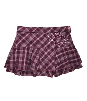 Παιδική Φούστα Καρώ Μωβ