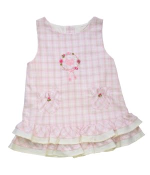 Φόρεμα Ροζ Καρώ