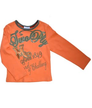 Μπλουζάκι Μακρυμάνικο Πορτοκαλί