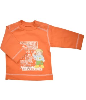 Μακρυμάνικο Μπλουζάκι Πορτοκαλί