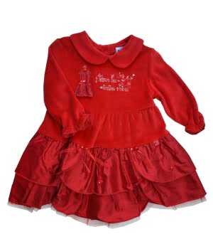 Φόρεμα Κόκκινο Βελούρ