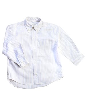 Βαμβακερό Πουκάμισο Ριγέ Λευκό