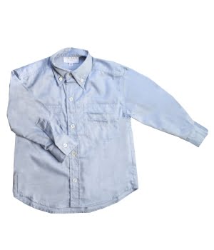 Παιδικό Βαμβακερό Πουκάμισο Μπλε