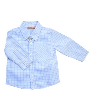 Πουκάμισο Βρεφικό Καρώ Γαλάζιο