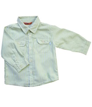 Πουκάμισο Βρεφικό Πράσινο Ριγέ