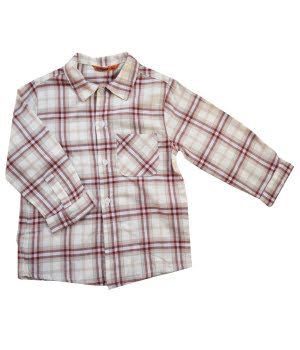 Πουκάμισο Βρεφικό Καρώ Μπορντώ