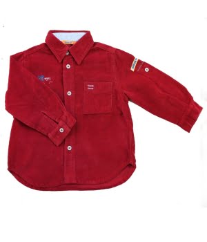 Πουκάμισο Παιδικό Κοτλέ Μπορντώ