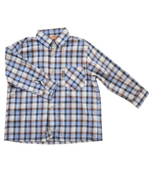 Πουκάμισο Παιδικό Καρώ Μπλε
