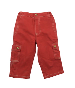 Παντελόνι Βρεφικό Κόκκινο Ριμπ