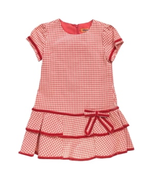 Κοντομάνικο Φόρεμα Κόκκινο