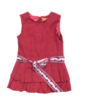 Αμάνικο Κοτλέ Φόρεμα Μπαλούν Κόκκινο