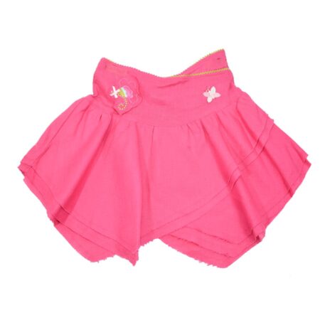 Παιδική Φούστα Βαμβακερή Λινή Φούξια