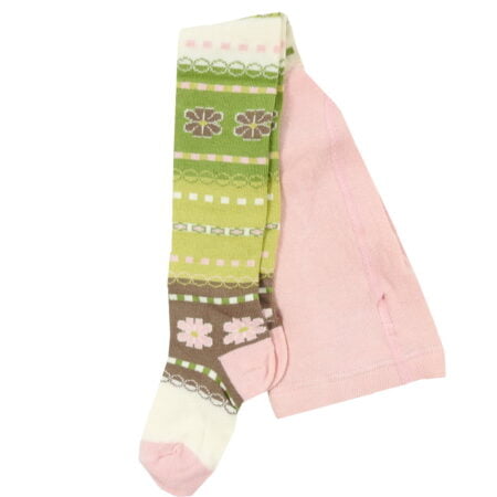 Καλσόν Χοντρό Εκρού Ζακάρ Ροζ/Καφέ