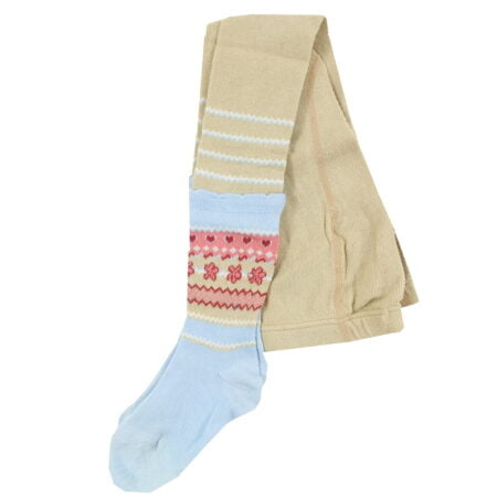 Καλσόν Χοντρό Εκρού Ζακάρ Μπεζ Γαλάζιο