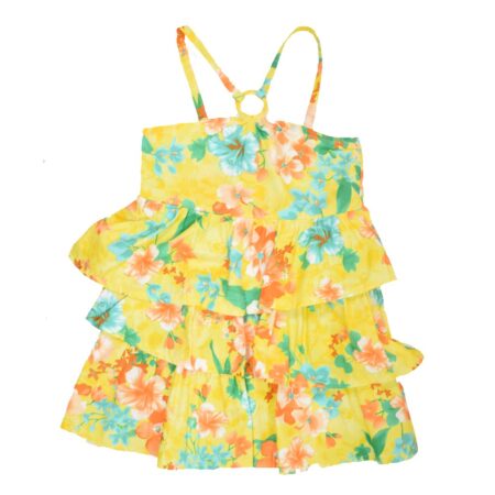 Φόρεμα Κίτρινο με Λουλούδια