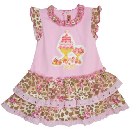 Μακώ Φορεματάκι Ροζ Λεοπάρ