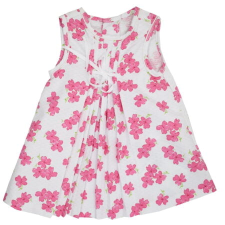 Φόρεμα Αμάνικο Πικέ Ροζ