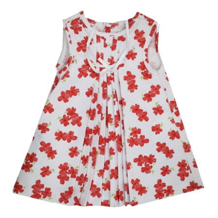 Φόρεμα Αμάνικο Πικέ Κόκκινο