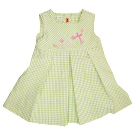 Βρεφικό Φορεματάκι Πράσινο Καρώ