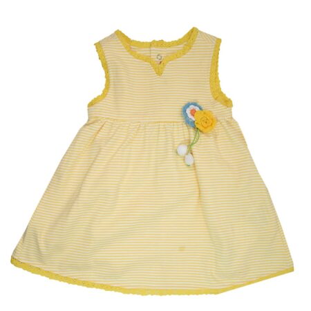 Μακώ Φορεματάκι Κίτρινο Ριγέ