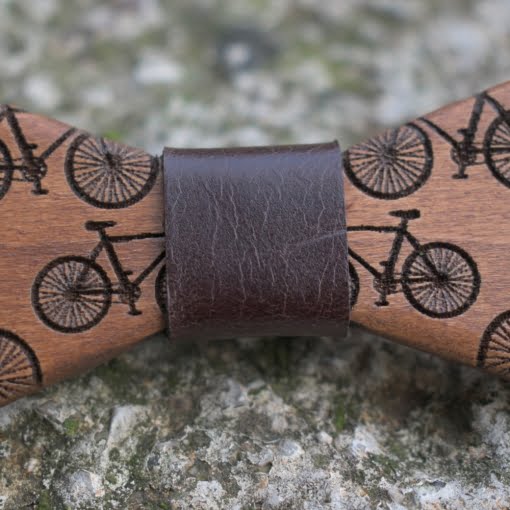 Ανδρικό Ξύλινο Παπιγιόν Ποδήλατα - Image 3