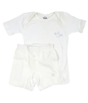 Σετ Φανελάκι & Μποξεράκι Βρεφικό Λευκό
