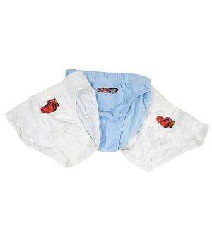 Σετ 3 Βαμβακερά Σλιπ Cars Λευκό