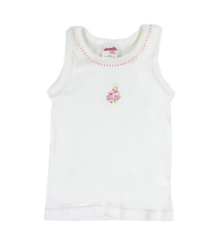 Βρεφικό Φανελάκι Λουλουδάκια Λευκό