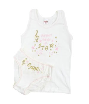 Σετ Αμάνικο Φανελάκι & Σλιπάκι Λευκό