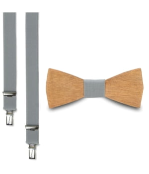 Ξύλινο Παπιγιόν Παιδικό & Τιράντες Jeus