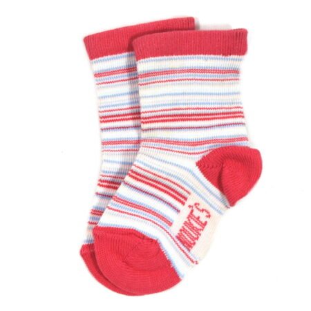 Καλτσάκι Βρεφικό Κοραλί Ριγέ