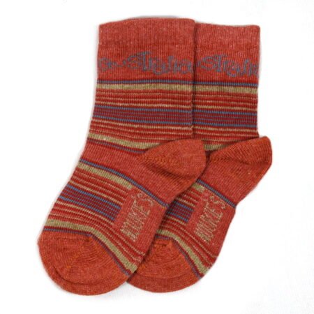 Καλτσάκι Βρεφικό Πορτοκαλί Ριγέ