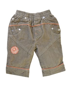 Βρεφικό Κοτλέ Παντελονάκι Λαδί