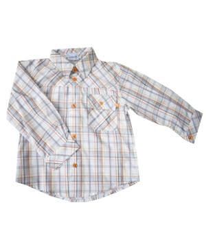 Βρεφικό Πουκάμισο Καρώ Γκρι