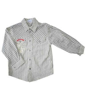 Βρεφικό Πουκάμισο Ριγέ Γκρι