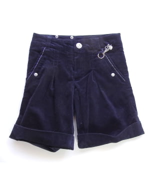 Σορτς Παιδικό Βελουτέ Μπλε