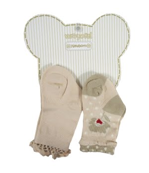 Σετ 2 Βρεφικά Καλτσάκια