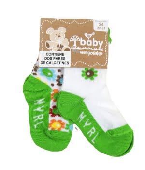 Σετ 2 Βρεφικά Καλτσάκια