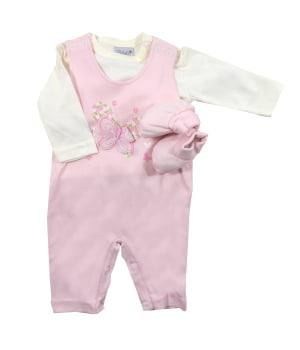 Σετ Βαμβακερό 4 τεμάχια Ροζ