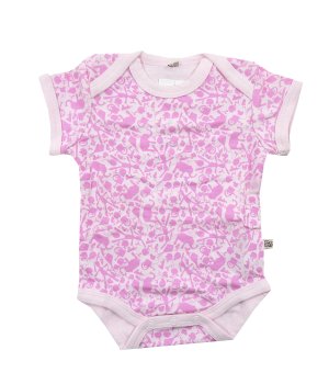 Κορμάκι Κοντομάνικο Ροζ Ζωάκια
