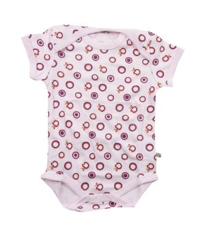 Κορμάκι Κοντομάνικο Ροζ Μηλαράκια
