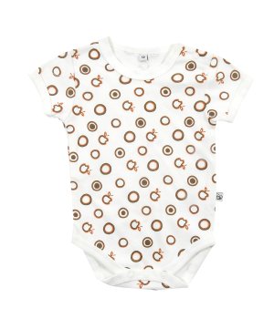 Κορμάκι Κοντομάνικο Εκρού Μηλαράκια