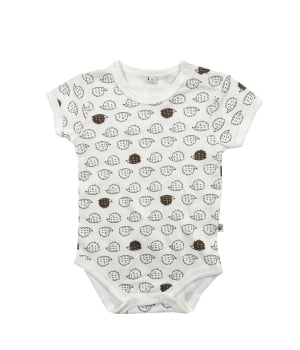 Κορμάκι Κοντομάνικο Εκρού Σκατζόχοιροι