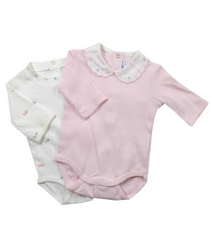Σετ Βρεφικό Μπόντι 2 τεμάχια Ροζ