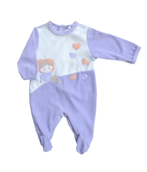 Βρεφικό Φορμάκι Βελουτέ Λιλά