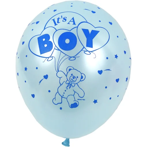 11 inches Μεταλλικό - Περλέ It s a Boy all around 20 τεμάχια Γαλάζιο
