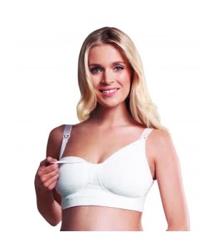 Σουτιέν Θηλασμού Χωρίς Ραφές με Μπανέλα από Τζελ Λευκό