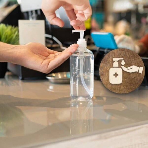 Ξύλινη Πινακίδα Αντισηπτικό 10cm - Image 2