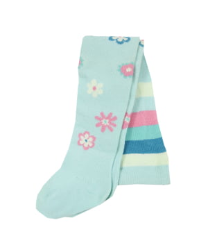 Καλσόν Χοντρό Γαλάζιο με Λουλουδάκια