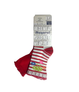 Σετ 2 Καλτσάκια Κόκκινα